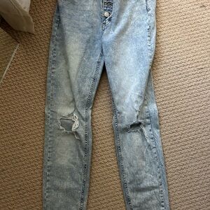 Wild Fable Blue Skinny Jeans with Distressed Knees